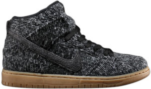 Nike Dunk High Warmth Pack Black/Black-Gum Med Brown (684807-002)