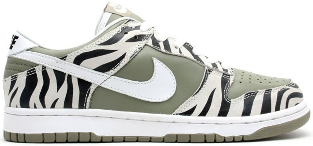 Nike Dunk Low Daktari White/Classic Olive-Black (307378-131)