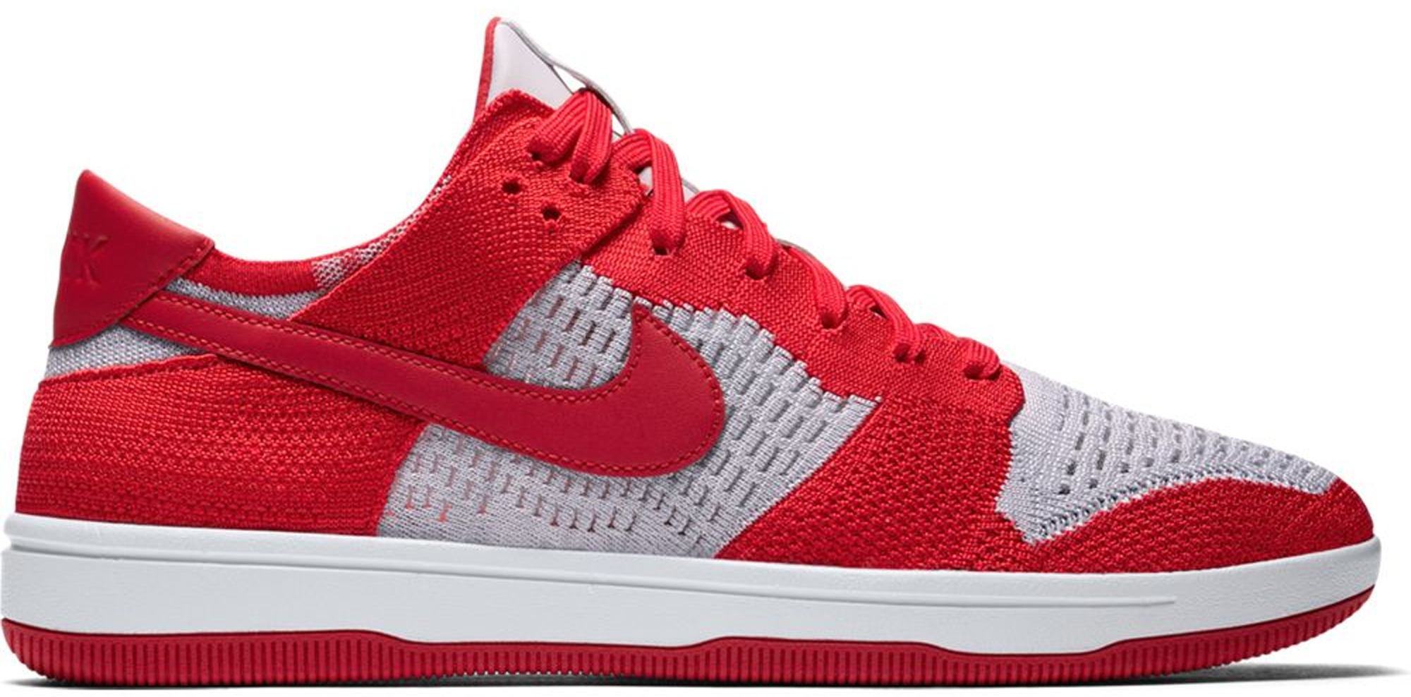 Nike Dunk Low Flyknit University Red Wolf Grey University Red/Wolf Grey ...