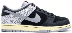 Nike Dunk Low J-Pack Black Cement (2009) Black/Medium Grey-Neutral Grey (304714-905)