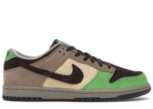 Nike Dunk Low KicksHawaii Aloha Khaki/Baroque Brown-Mean Green (310661-221)
