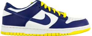 Nike Dunk Low White Wicked Purple Vibrant Yellow (W) White/Wicked Purple-Vibrant Yellow (317813-108)