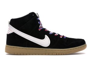 Nike Dunk SB High Barbershop Black/White-Gum Light Brown (313171-021)