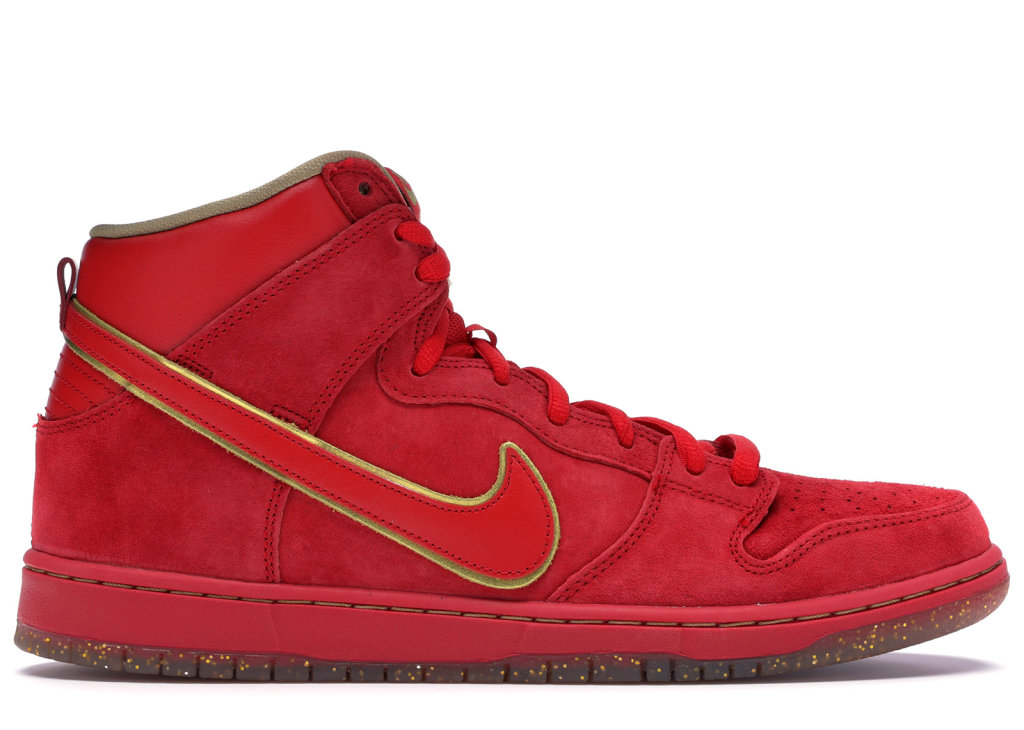 Nike Dunk SB High Chinese New Year (CNY) University Red/University Red-Metallic Gold (313171-667)
