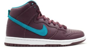 Nike Dunk SB High Deep Burgundy Aquamarine Deep Burgundy/Aquamarine (313171-601)