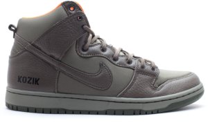 Nike Dunk SB High Frank Kozik Steel Green/Olive Khaki-Safety Orange (313171-328)