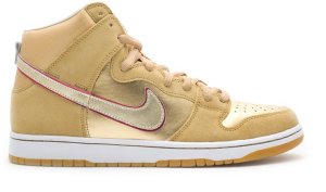 Nike Dunk SB High Koston “Thai Temple” Metallic Gold/Metallic Vgs Gold-Team Red (313171-702)