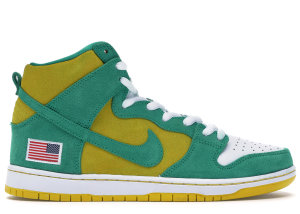 Nike Dunk SB High Oakland Athletics Stadium Green/Stadium Green-Black-Speed Yellow (305050-337)