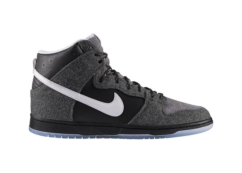 Nike Dunk SB High Petoskey Premier Dark Charcoal/White-Light Graphite (645986-010)