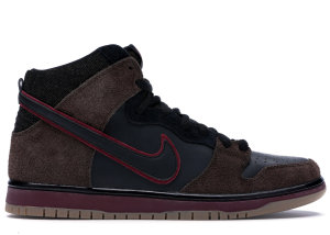 Nike Dunk SB High Brooklyn Projects Reign In Blood Slayer Black/Team Red (313171-013)