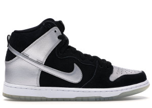 Nike Dunk SB High Tin Man Black/Metallic Silver-Black (305050-023)