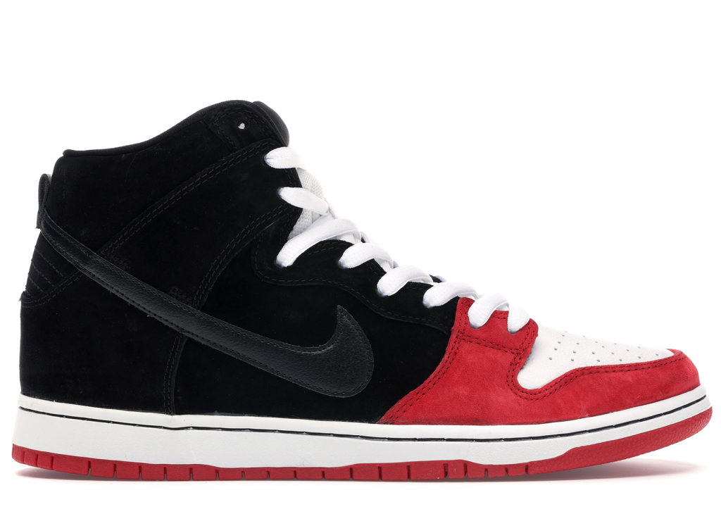 Nike Dunk SB High Uprise Black/Black-University Red-White (313171-061)