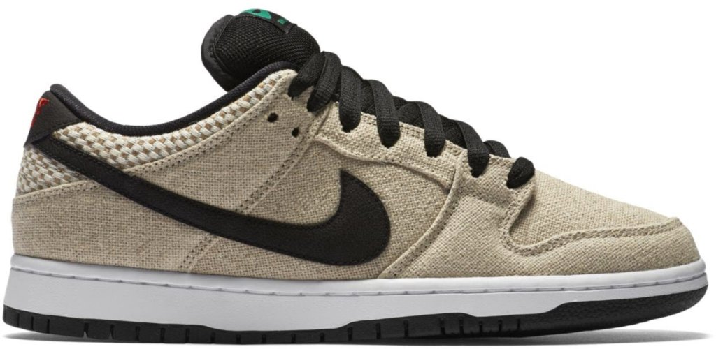 Nike Dunk SB Low 420 Bamboo/White-Challenge Red-Black (313170-206)