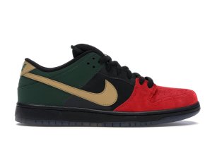 Nike Dunk SB Low BHM (2013) Unvrsty Red/Metallic Gold-Gorge Green (304292-673)