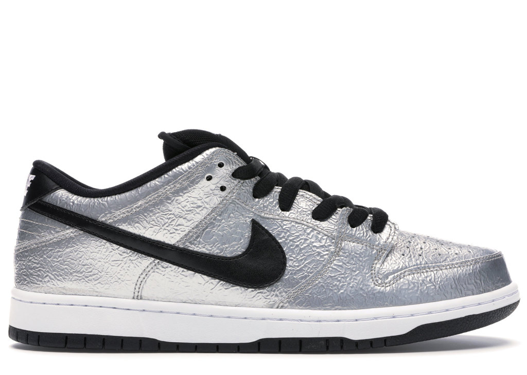 Nike Dunk SB Low Cold Pizza Metallic Silver/White-Black (313170-024)
