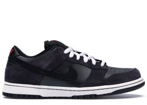 Nike Dunk SB Low Dark Charcoal Black Dark Charocal/Black-Varsity Red (304292-017)