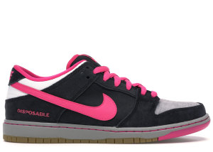 Nike Dunk SB Low Disposable Black/Pink Foil-White (504750-061)