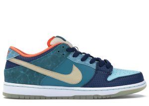 Nike  Dunk SB Low MIA Skate Shop Brave Blue/Metallic Gold Star-Mineral Blue (504750-474)