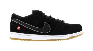 Nike Dunk SB Low Quartersnacks Black/Black-Reflective Silver (313170-019)
