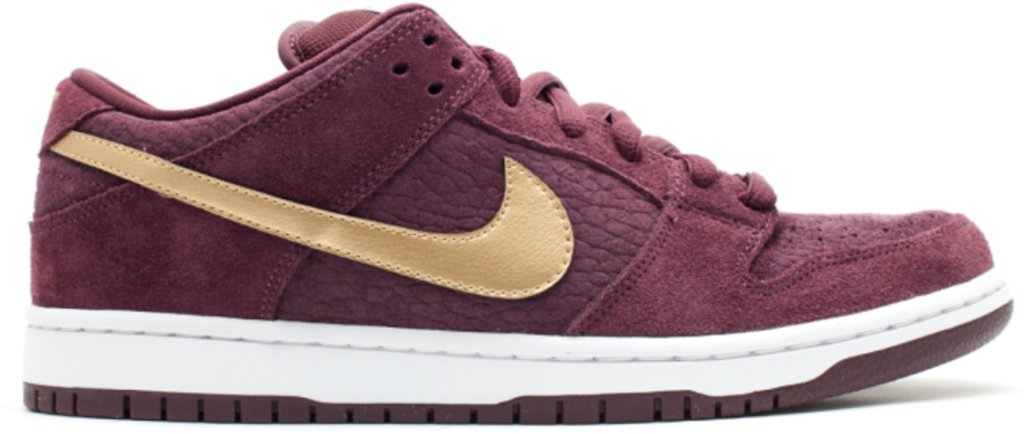 Nike Dunk SB Low UK Passport Deep Burgundy/Metallic Gold (304292-600)