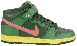 Nike Dunk SB Mid Watermelon Lucky Green/Atmc Rd-Frtrss Grn (314383-363)