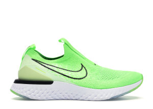 Nike  Epic Phantom React Flyknit Electric Green (W) Electric Green/Black-Barely Volt-White (CJ0173-300)