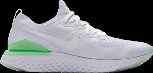 Nike  Epic React Flyknit 2 8-bit White/White-Lime Blast (BQ8928-100)