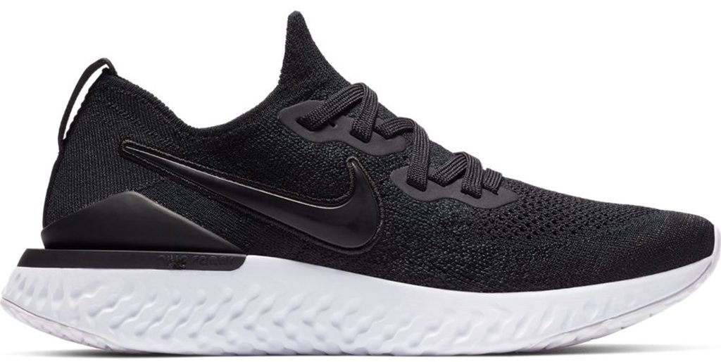 Nike Epic React Flyknit 2 Black White (W) Black/Black-Gunsmoke (BQ8927-002)