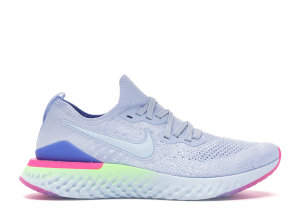 Nike  Epic React Flyknit 2 Hydrogen Blue Sapphire Hyper Pink Hydrogen Blue/Hydrogen Blue-Sapphire-Lime Blast-Hyper Pink-Blue Tint (BQ8928-453)