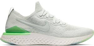 Nike  Epic React Flyknit 2 Light Silver Lime Blast (W) Light Silver/Light Silver-Lime Blast (BQ8927-005)