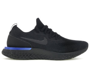 Nike Epic React Flyknit Black Racer Blue (W) Black/Black-Racer Blue (AQ0070-004)