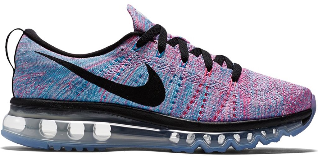 Nike Flyknit Max Chlorine Blue Pink Blast (W) White/Black-Chlorine Blue-Pink Blast (620659-104)