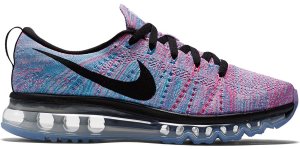 Nike  Flyknit Max Chlorine Blue Pink Blast (W) White/Black-Chlorine Blue-Pink Blast (620659-104)