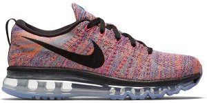 Nike Flyknit Max Multi-Color Pink Purple (W) Concord/Black-Gamma Blue-Pink Pow (620659-404)