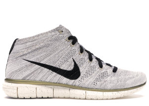 Nike  Free Flyknit Chukka Gold Trophy Ivory/Black-Metallic Gold-Metallic Silver (640652-100)