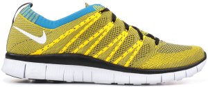 Nike Free Flyknit HTM Tour Yellow Tour Yellow/Light Charcoal-Neo Turquoise (616171-703)