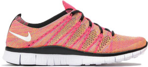 Nike  Free Flyknit Pink Flash Pink Flash/Volt/Blue Glow (599459-600)