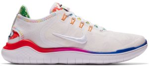 Nike  Free RN 2018 Flabjacks (W) White/Fuchsia Blast-Dynamic Yellow-Black (AQ7509-100)