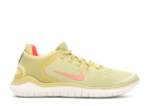 Nike  Free RN 2018 Summer Lemon Wash (W) Lemon Wash/Crimson Pulse-Sail-Fossil-Buff Gold (AO1911-700)