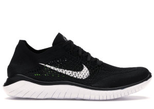 Nike  Free RN Flyknit 2018 Black White Black/White (942838-001)