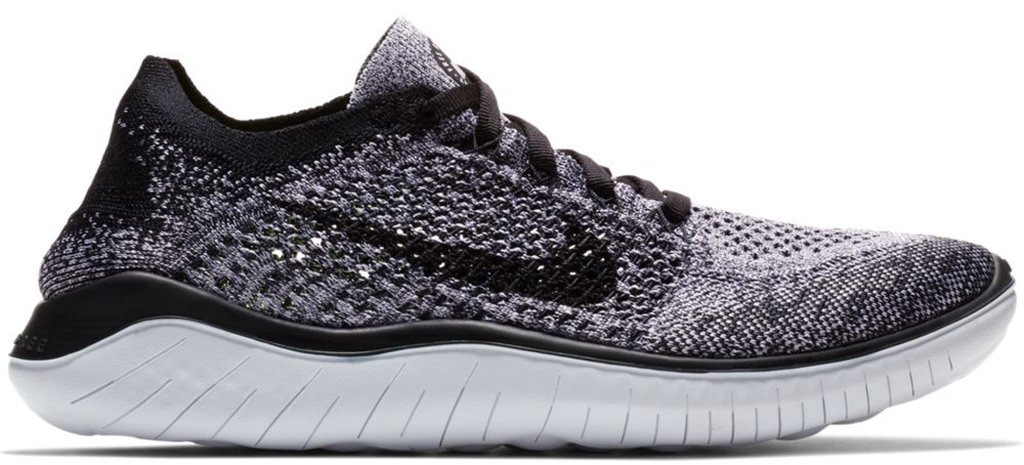 Nike Free RN Flyknit 2018 Oreo (W) White/Black (942839-101)