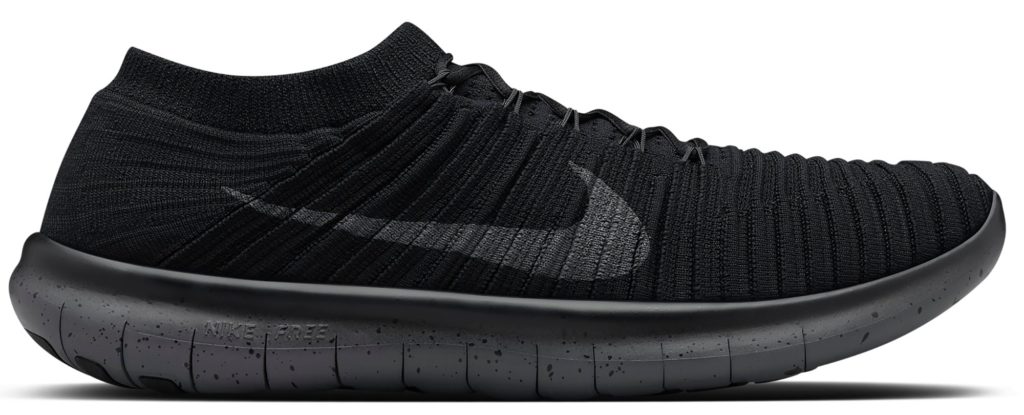 Nike Free RN Motion Flyknit Black Dark Grey Black/Dark Grey-Volt (847659-007)