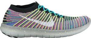 Nike  Free RN Motion Flyknit Multi-Color Black/White-Racer Blue (834584-006)