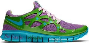 Nike Free Run+ 2 Doernbecher Mackenzie Short 2019 (W) Violet Pop/Turquoise Blue-Green Apple-Prism Pink (437527-543)