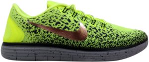 Nike Free Run Distance Shield Volt/Metallic Red Bronze-Dark Grey Volt/Metallic Red Bronze-Dark Grey (849660-700)