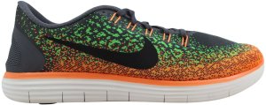 Nike  Free Run Distance Wolf Grey/Black-Green-Atomic Orange Wolf Grey/Black-Green-Atomic Orange (827115-003)