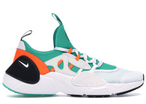 Nike Huarache Edge Sneaker of the Gods White/White-Clear Emerald-Total Orange (BQ5206-100)