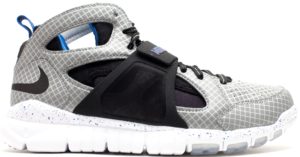 Nike  Huarache Free Shield Megatron Calvin Johnson Reflect Silver/Black-Battle Blue (596632-004)