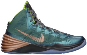 Nike  Hyperdunk 2013 Kyrie Irving Australia PE Mineral Teal/Metallic Red Bronze-Volt (599537-304)