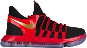 Nike  KD 10 Bred (GS) Black/Metallic Gold-University Red-Bright Crimson (AJ7220-076)